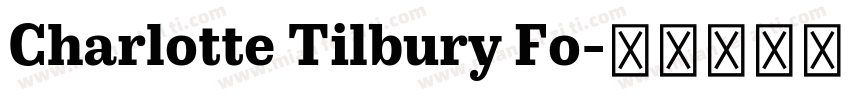 Charlotte Tilbury Fo字体转换